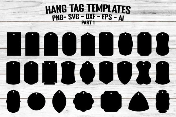 25 Unique Hang Tags SVG Cut File Templates for Designers