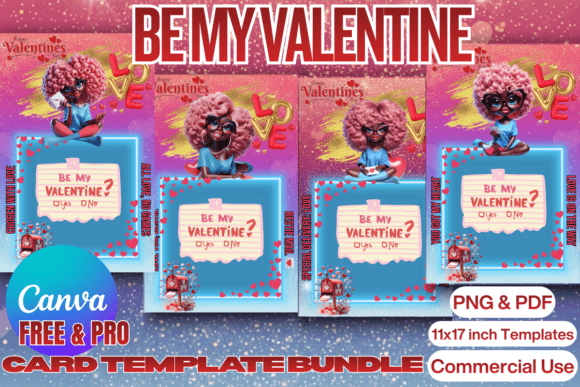 Be My Valentine Treat Card Templates for Modern Gifting