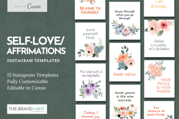 Design Your Digital Sanctuary: Self-Love Quotes Instagram Templates