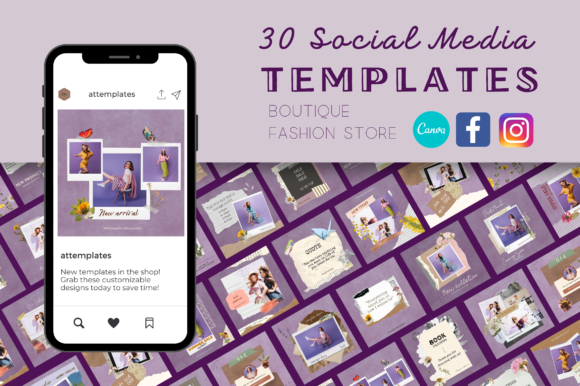 Elevate Your Feed: The Charm of Purple Vintage Canva Templates