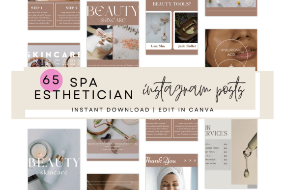 Instagram Post Templates for Salon, Spa & Beauty Pros