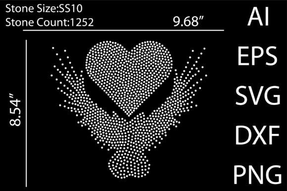 Love Wings Rhinestone Templates: Your Path to Sparkling Designs