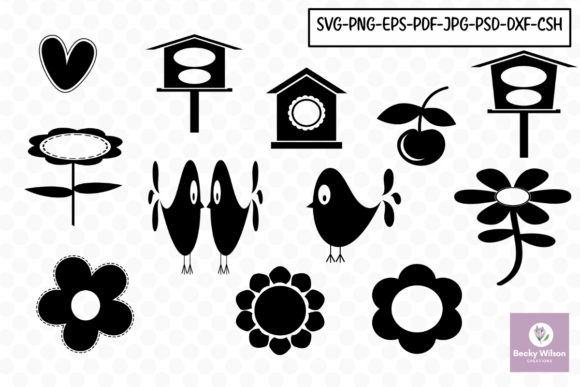 Spring Shapes and Templates: 12 Versatile Assets for Your Projects