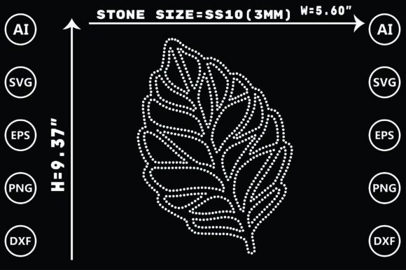 Stunning Leaves Rhinestone Templates Design for Crafters