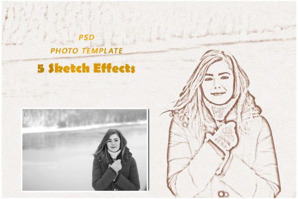 Transform Photos into Art with 5 Sketch Effects Photo Templates
