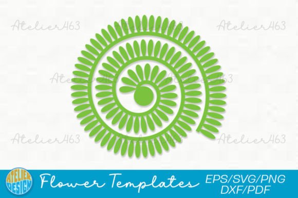 Transform Your Projects with Rolled Paper Flower Templates SVG