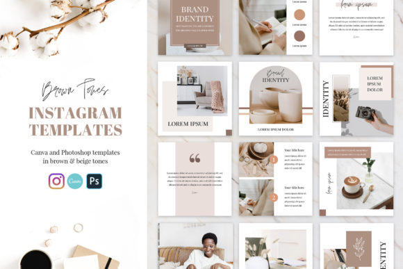 Warm Up Your Feed: Mastering Brown Tone Instagram Templates